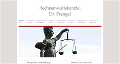 Desktop Screenshot of kanzlei-dr-prengel.de