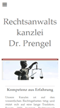 Mobile Screenshot of kanzlei-dr-prengel.de
