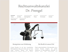 Tablet Screenshot of kanzlei-dr-prengel.de